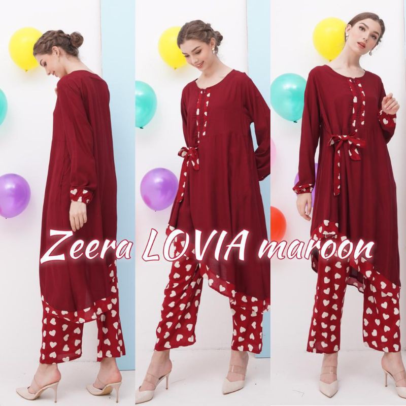 Baju Setelan ZEERA LOVIA Baju setelan Rayon