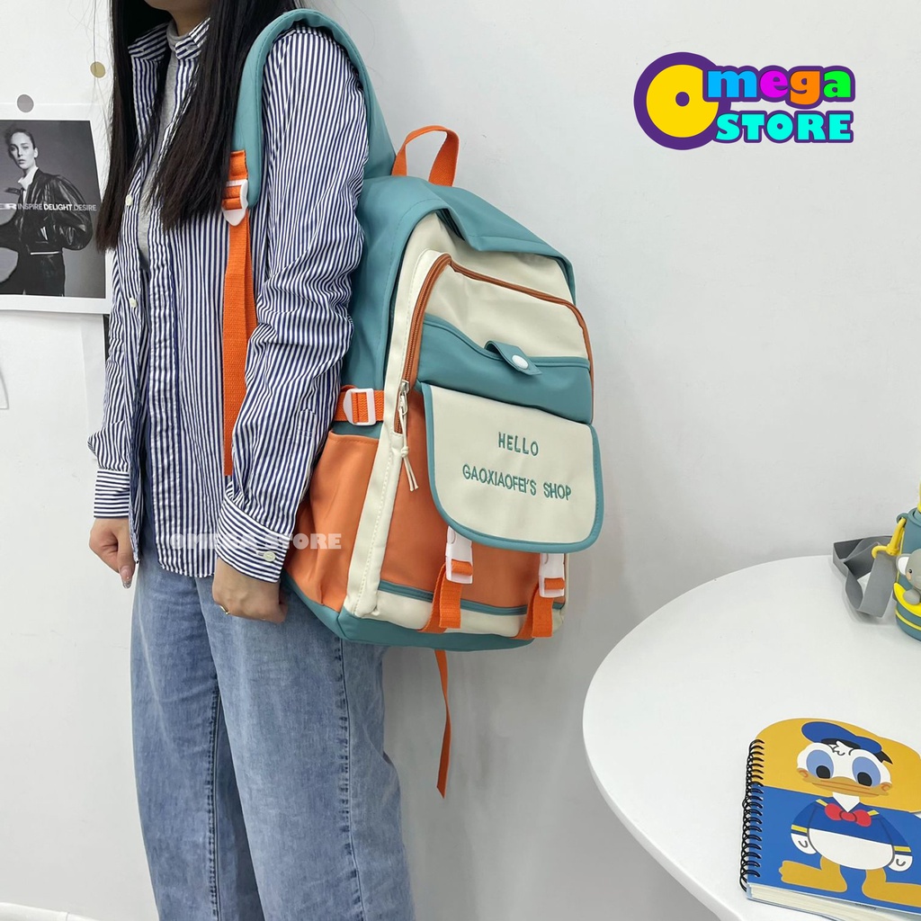 [O&amp;S] Tas Ransel Anak Sekolah Wanita Terbaru Backpack laptop Korea-OS219