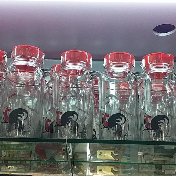 @#@#@#] Teko kaca motif ayam jago uk 1000 liter