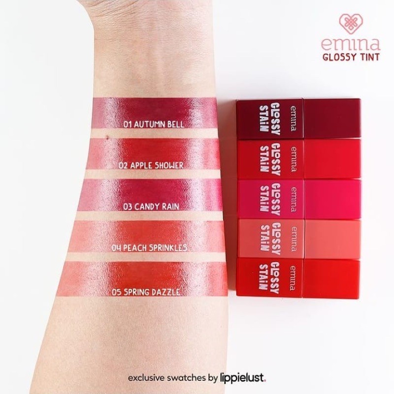 `ღ´ PHINKL `ღ´ ╰☆☆ 𝔢мιℕά ☆☆╮ emina beauty kosmetik glossy stain liptint lip tint ombre lipstick wattery