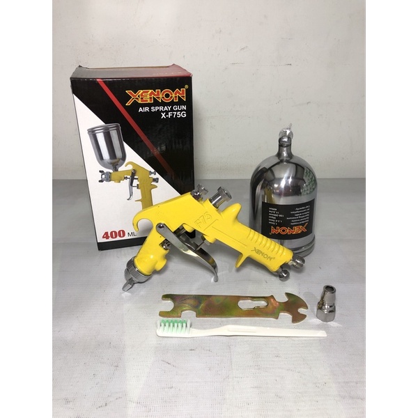 spray gun xenon / spray gun f75 g xenon / xenon spray gun / alat semprot cat tabung atas / spray gun f75g murah / spray gun murah