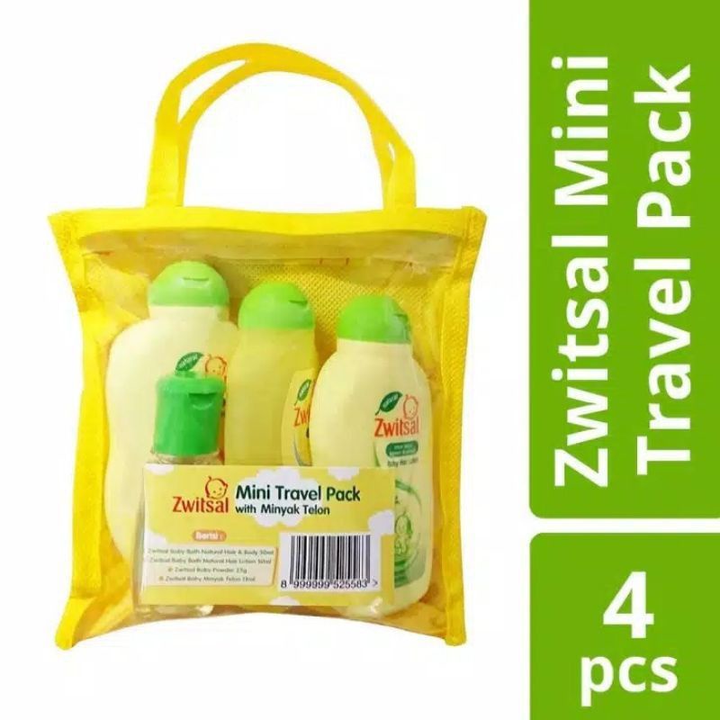 ZWITSAL-PAKET KOMPLIT PERLENGKAPAN MANDI BAYI UKURAN MINI-PAKET KADO BAYI-ZWITSAL MINI TRAVEL PACK