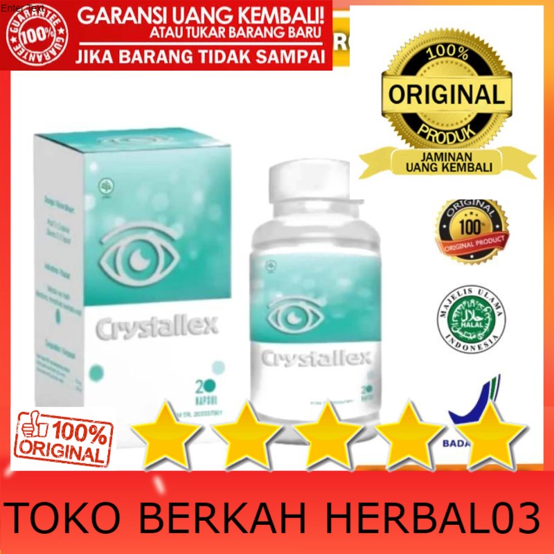 100% ASLI Crystallex Asli Original BPOM Obat Mata Minus, Rabun, Katarak, 100% Ampuh