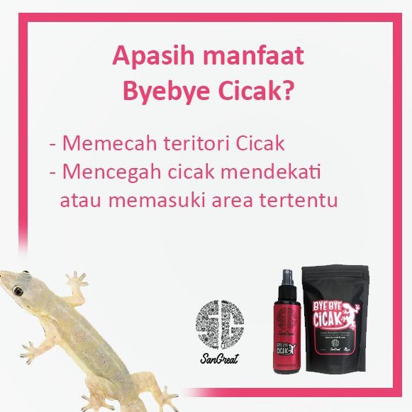 Kapur barus anti cicak organik alat pengusir cicak rumah obat cicak racun cicak alami terbaik gel Bye Bye Cicak 100 gr