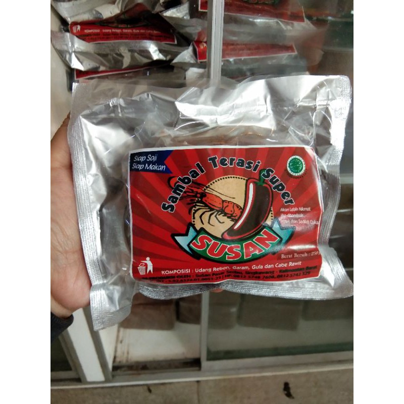 Sambal Terasi SUSAN / Sambel Terasi Siap Saji / Terasi Bakar / Oleh Oleh Khas Kalbar / Belacan Singk