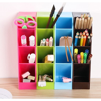 HARGA PROMO!!! Rak Mini 4 Sekat Serbaguna / Tempat Sendok / Tempat Alat Tulis Organizer Table