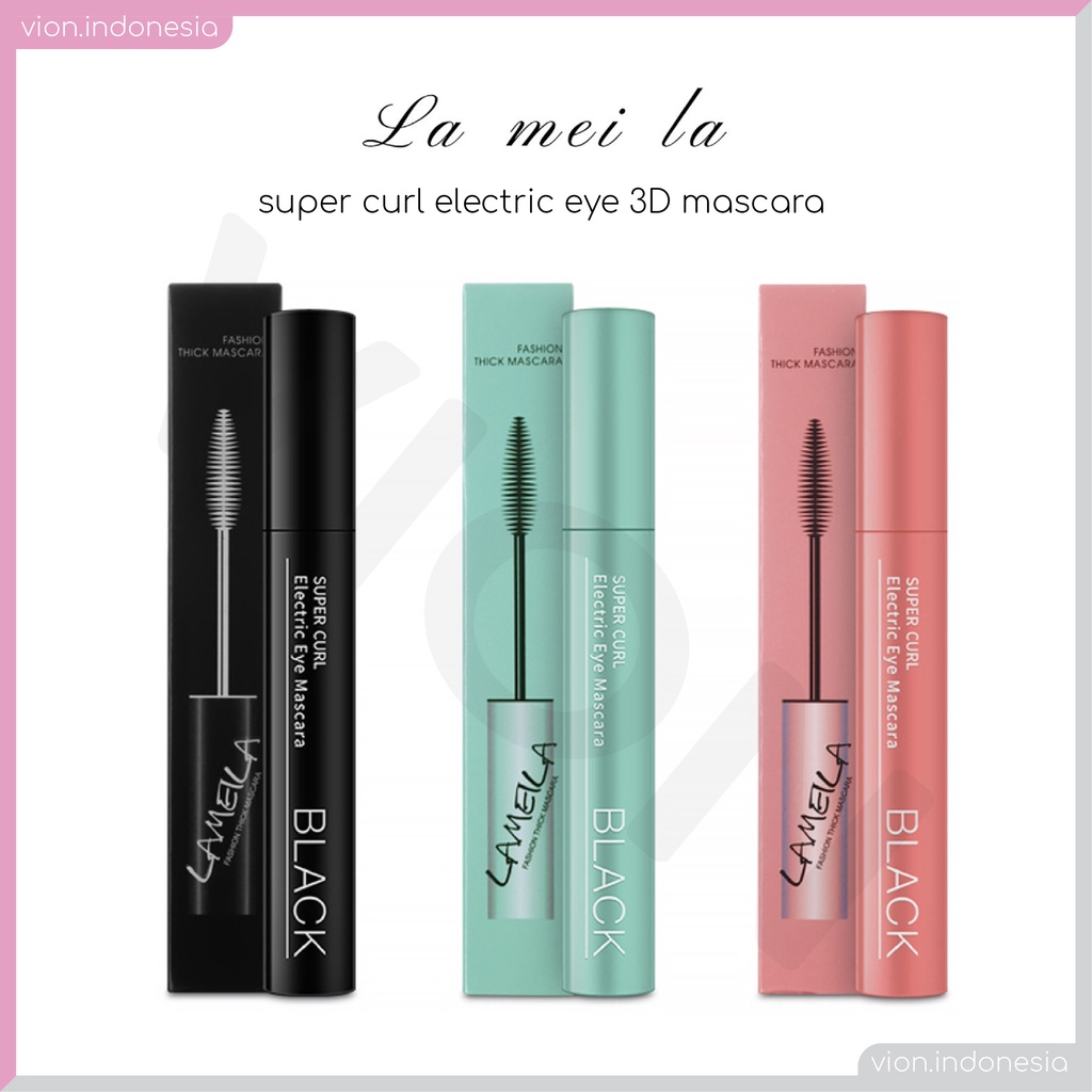 Super Curl Electric Eye Mascara 3D Keriting Tebal Tiga Warna Maskara LA003