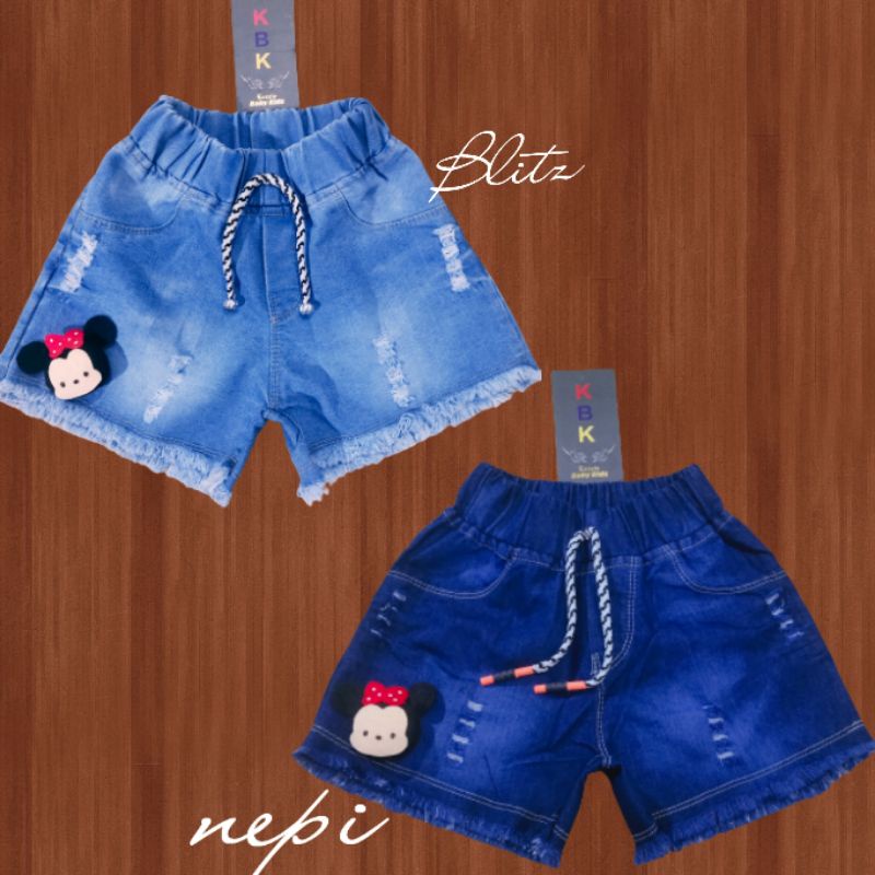 Celana Jeans Pendek//Hotpant Anak Usia 5-8tahun