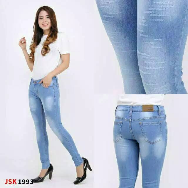 Celana Panjang Laser Skinny Distroy JSK Jeans Original Produk Denim Jeans(3 varian)