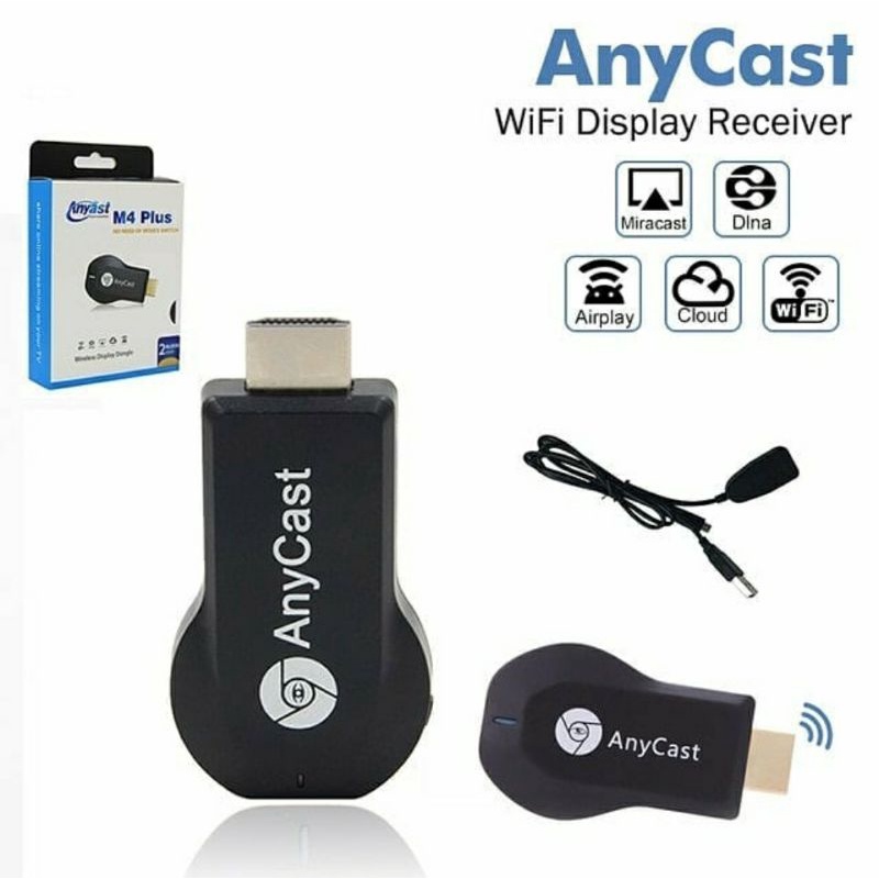 ANYCAST DONGLE HDMI WIRELESS M4 PLUS ORIGINAL / HDMI DONGLE MIRRORING