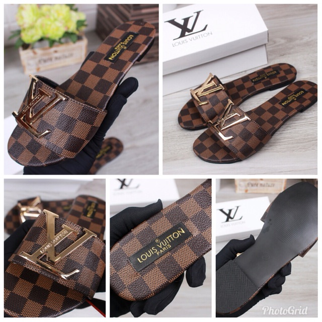 SANDAL/SLIPPERS LOUIS VUITTON CELYDDON PREMIUM WANITA SANDAL IMPOR