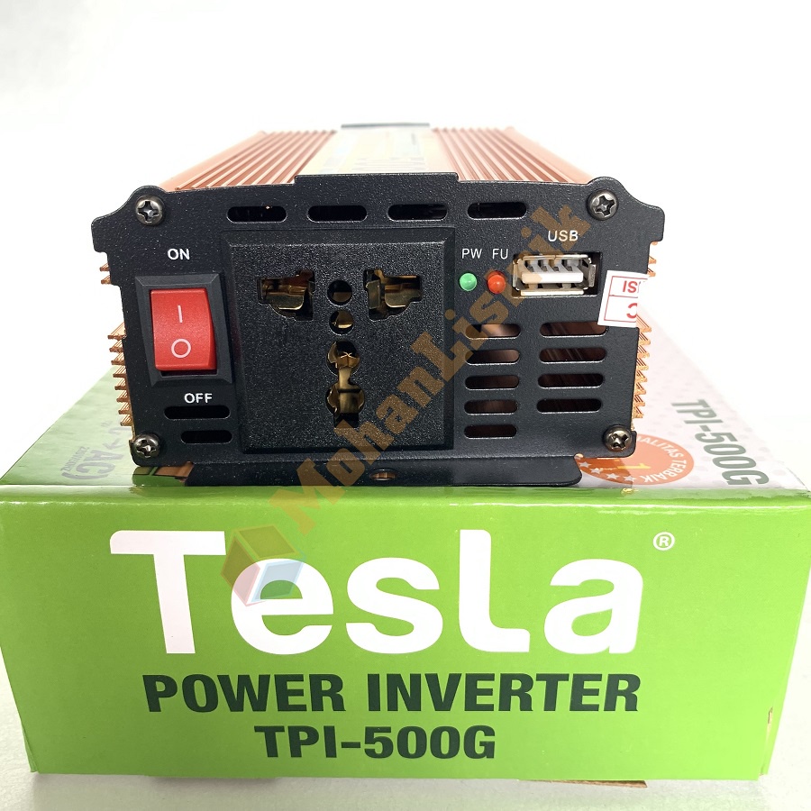 Power Inverter Tesla 500 Watt 500W DC 12V to AC 220V  Murah