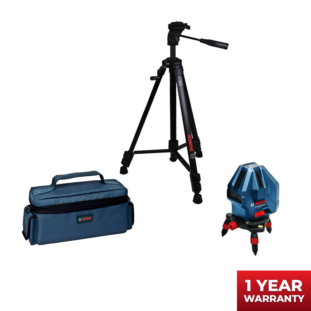 BOSCH GLL 5-50 X Kit + Tripod Set Laser Garis / Line Level