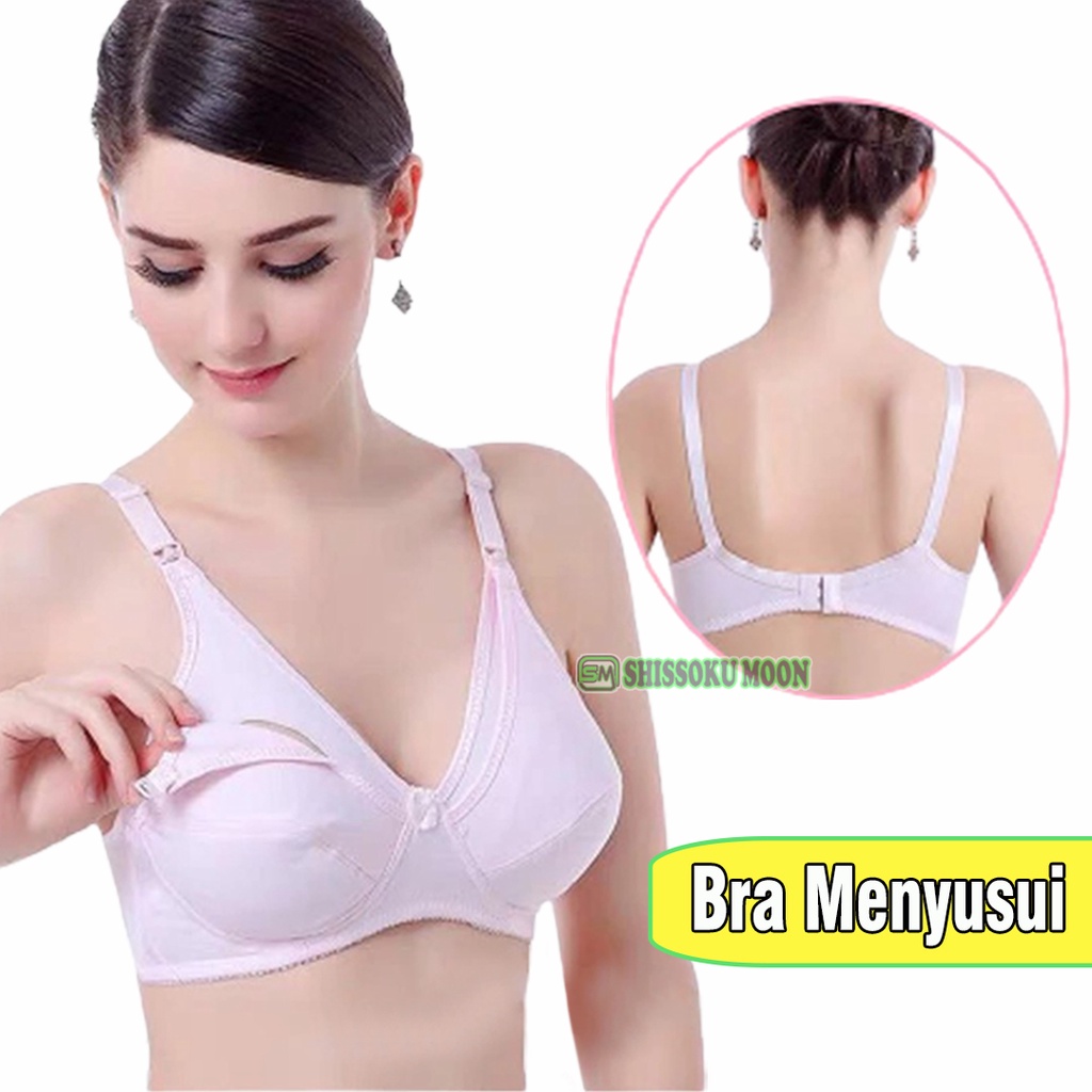 Bra BH Menyusui Model Bukaan Kancing Depan Tanpa Kawat