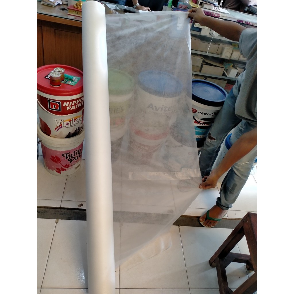 SERAT KAIN FIBER SERABUT ROLL BESAR 100 METER / FIBER MAT / SERAT FIBER TISU 20 GSM MIRIP NODROP