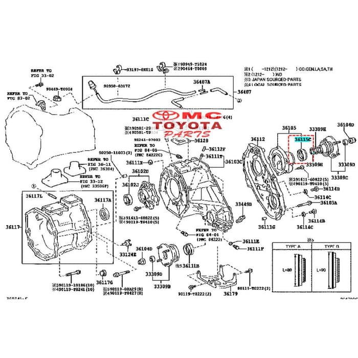 Seal Oil For Transfer Extension Housing Fortuner Hilux 90311-41007