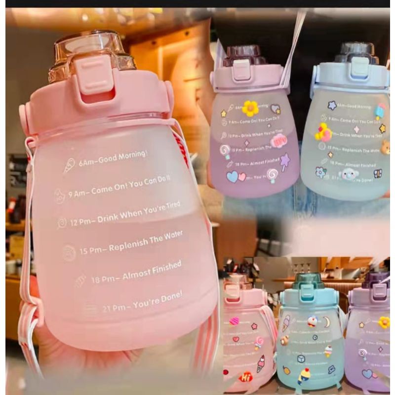 BOTOL MOTIVASI / BOTOL VIRAL / BOTOL GEMOY /KEKINIAN 1,3LT FREE STIKER