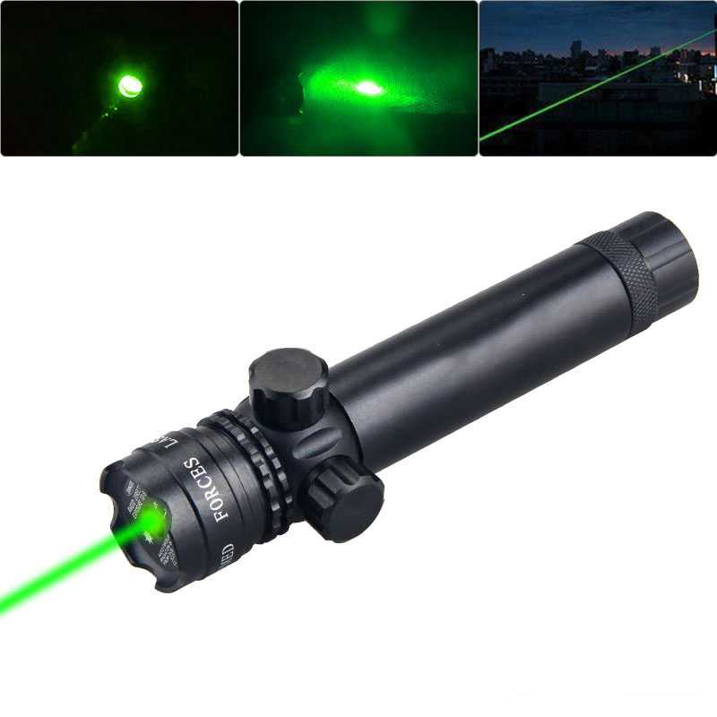 PROMO Laser hijau Tactical Green Dot Laser Gun Scope laser senapan Airsoft Rifle with Mount +Baterai+Charger laser pointer laser hijau jarak jauh laser senapan angin laser jarak jauh senter laser jarak jauh green laser pointer laser mini VASTFIRE 7RLP08BK