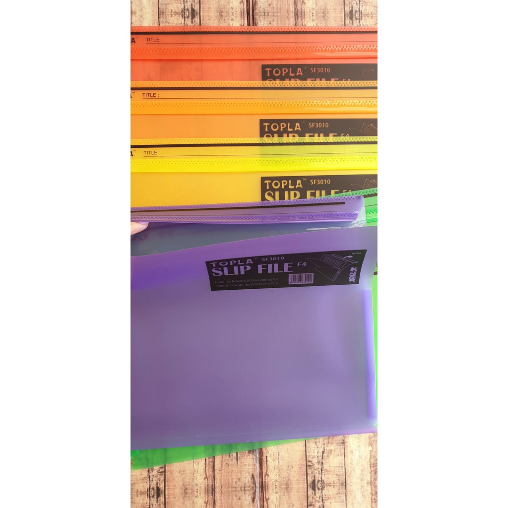 1 Pcs Slip File F4 Topla SF3010 -1 Pcs Map Plastik Slip Ukuran Folio