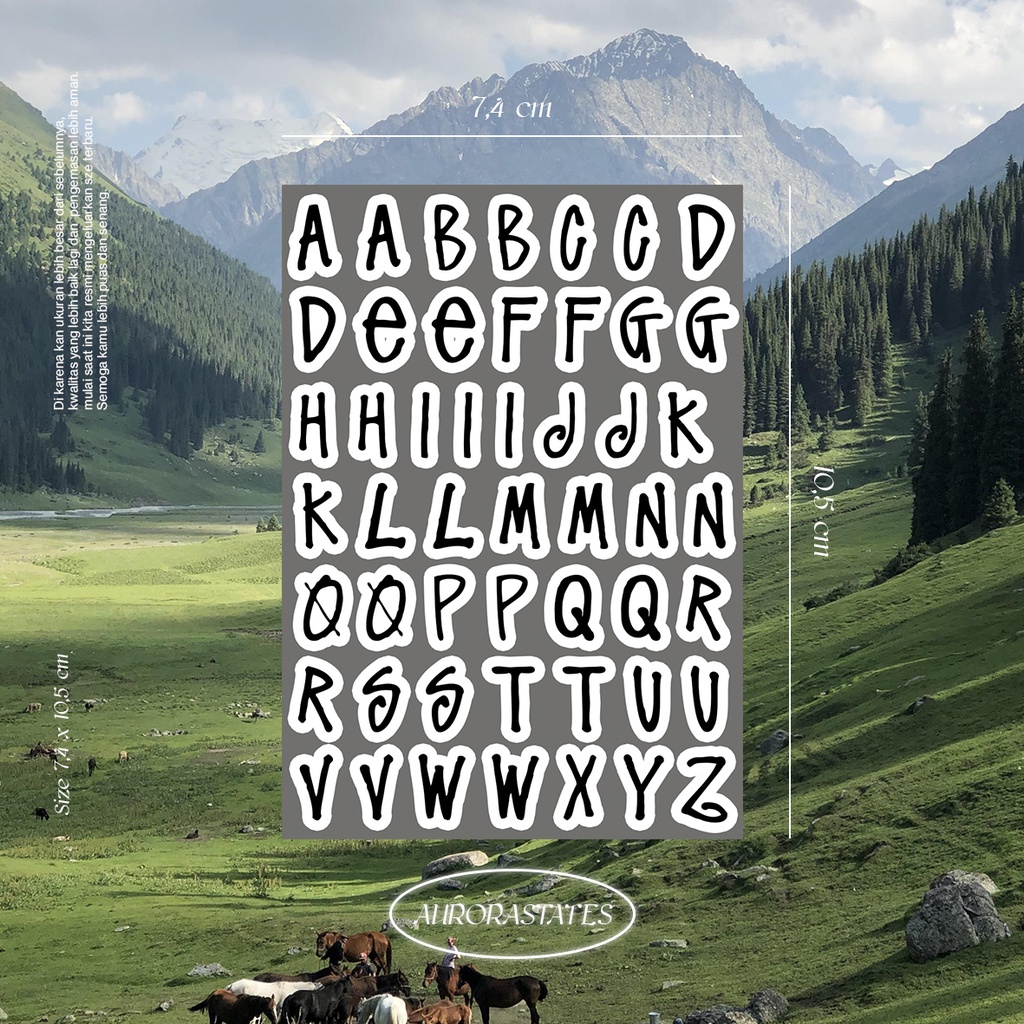 

Stiker Alphabet | Sticker Huruf | Sticker Case | Stiker HP |
