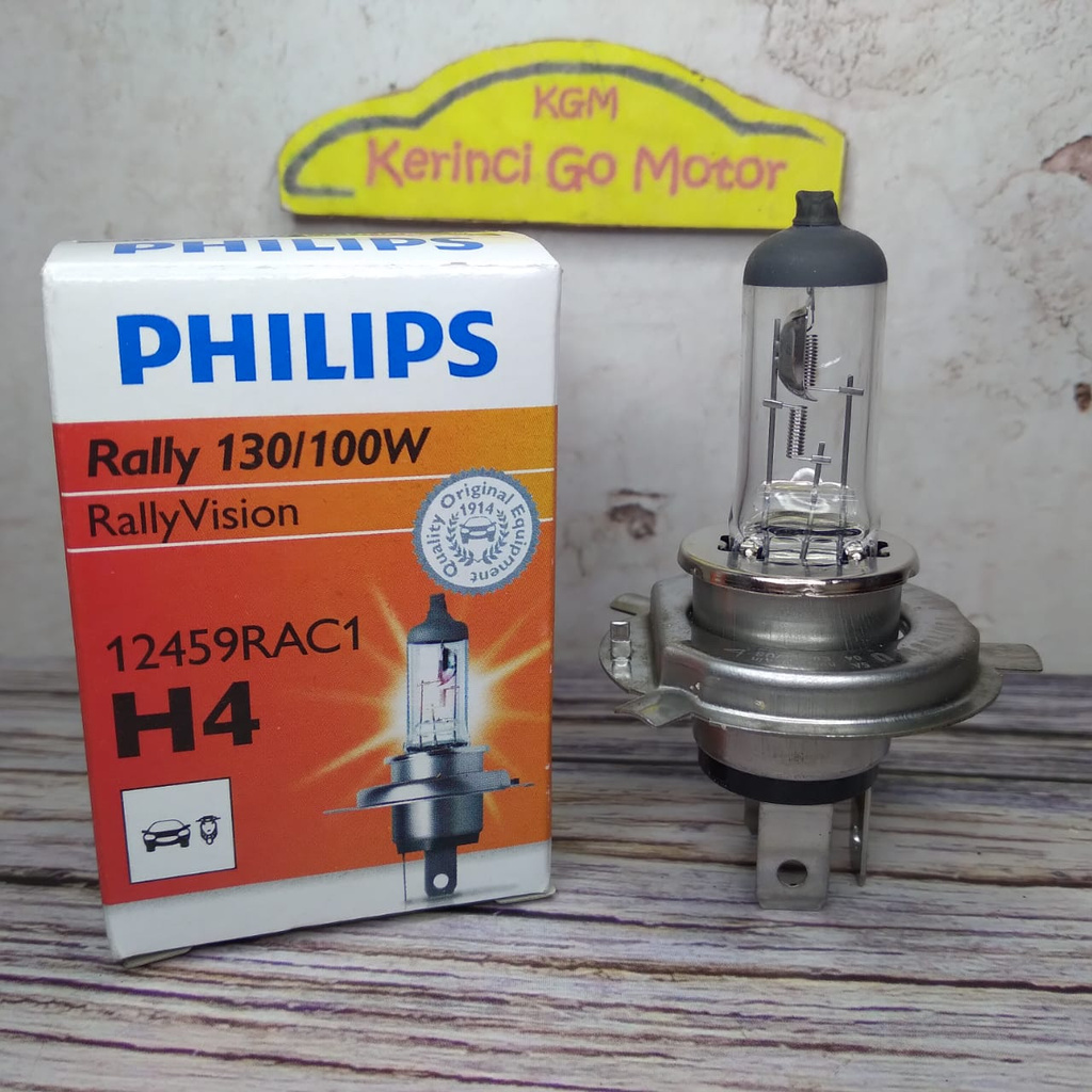 Bohlam Halogen Philips H4 12V 130/100W 12459RAC1 - Lampu Philip H4