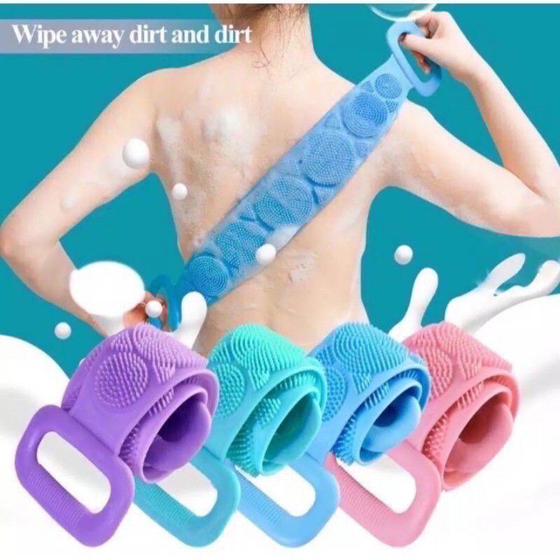 Body Scrubber Punggung/ Sikat Punggung Silikon Alat Sikat Punggung Alat Bantu Mandi Alat Gosok Badan