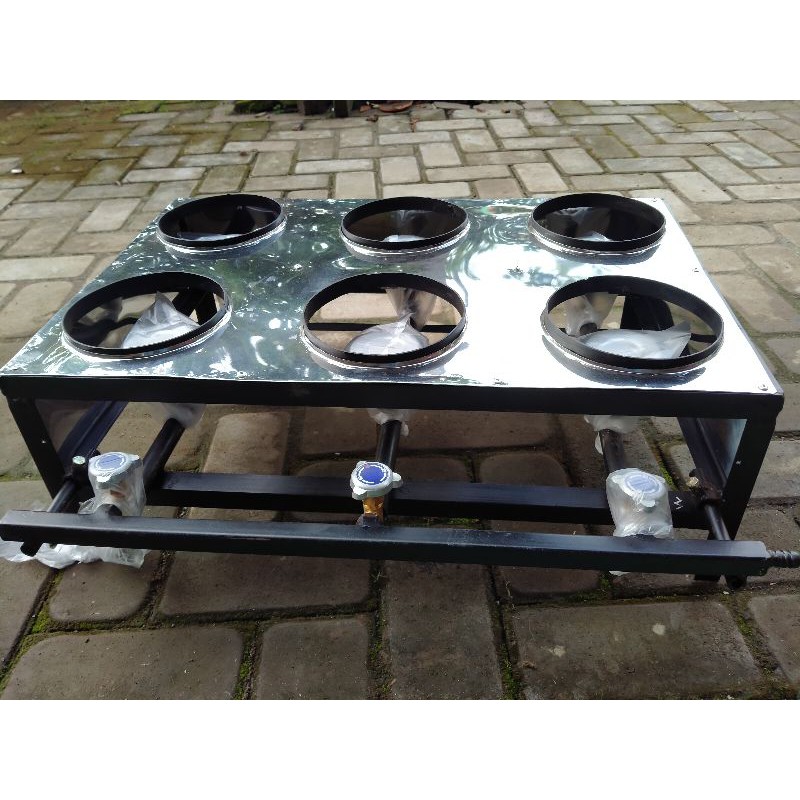 Kompor serabi 6 tungku (kompor Gas)