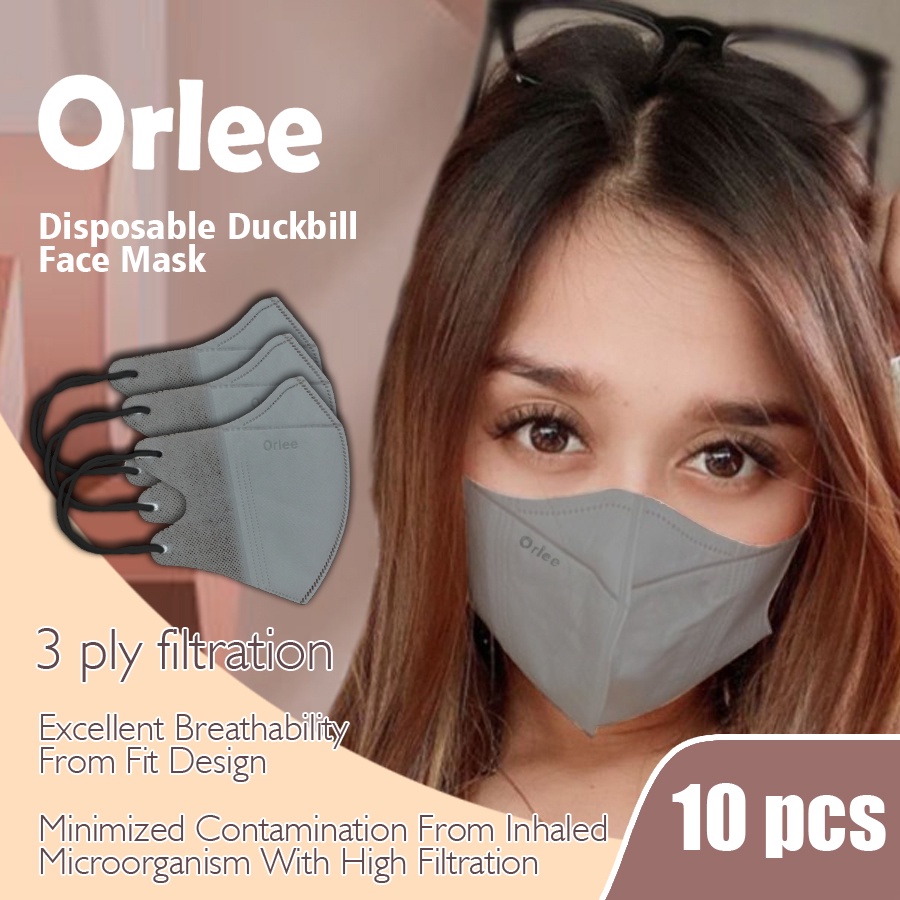 Masker Duckbill Earloop Cantol kuping embos merk Orlee pcs grosir 1 Karton isi 200 pack isi per pack