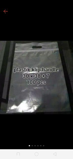 Termurah Plastik Klip Pond 30x38+7 Tebal Plong Kepeer Ziplock Cetik Shopping Bag 30 X 38 Cm 30x38