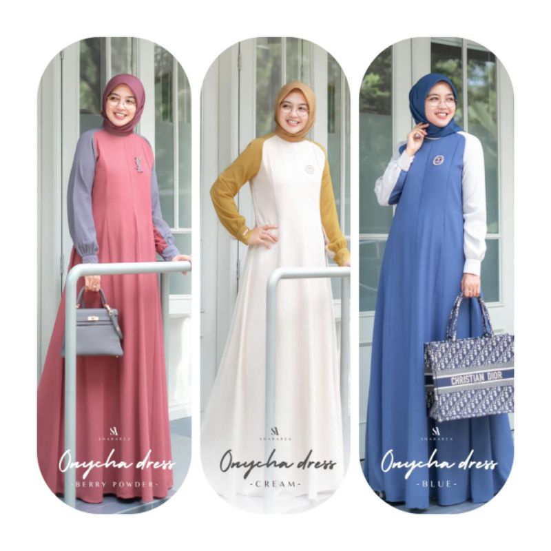 READY Onycha Dress (Dress Saja) by shArarea