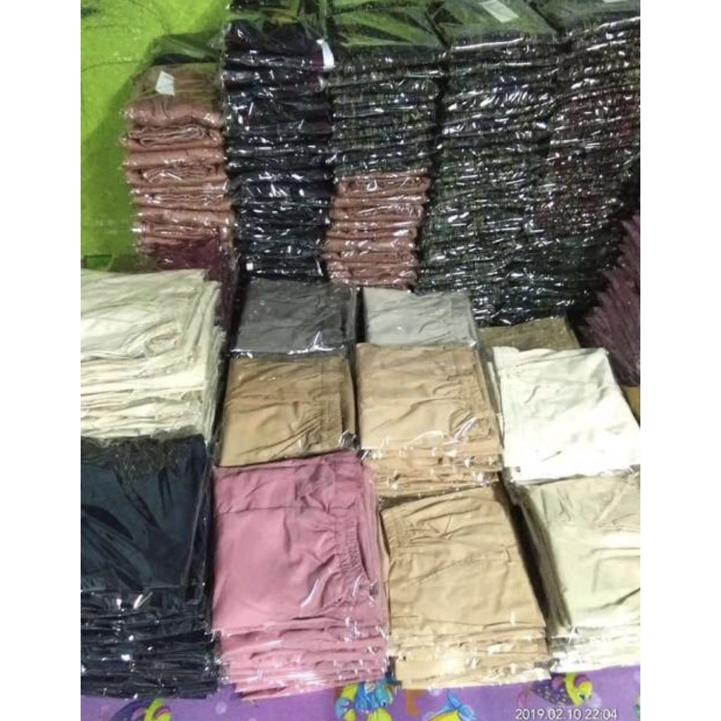 Celana katun baggy pants wanita/baggy pants kancing fhasion wanita