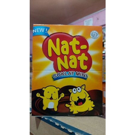 

Coklat Mini Nat-Nat 7 gr isi 20 bungkus