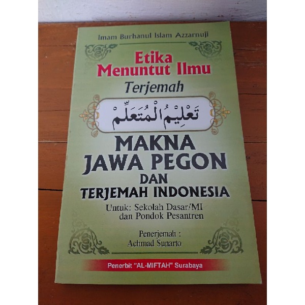 Taklim Muta'allim Jawa Pegon Indonesia