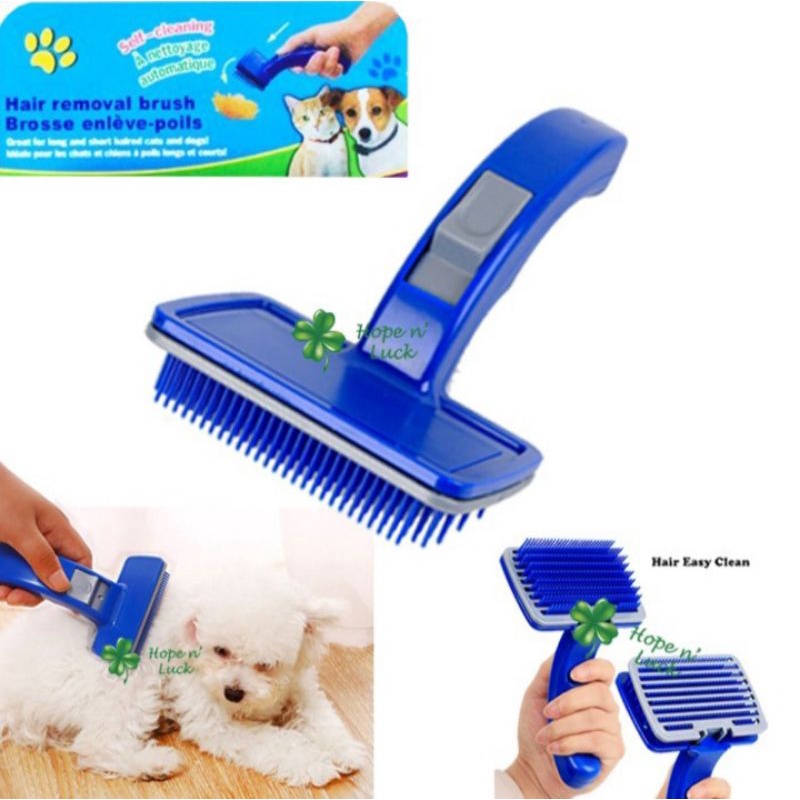 Sisir Kucing Anjing Bulu Rontok - Self Cleaning Grooming