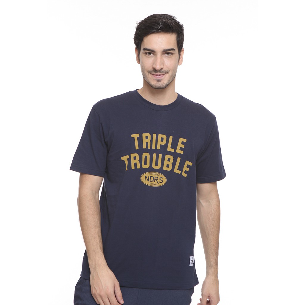 

Kaos Pria Bloopendorse Trouble Navy - END-SE008