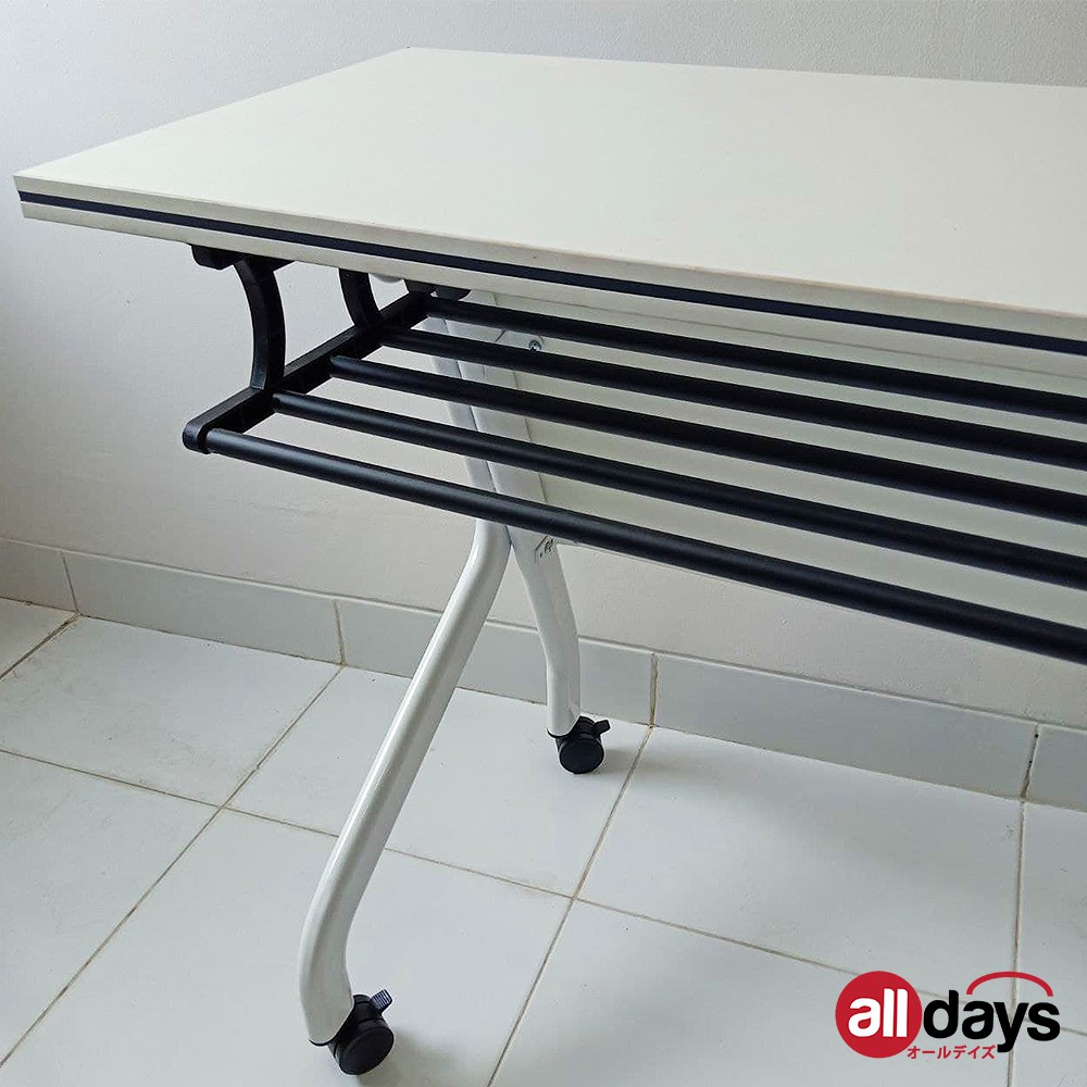 Alldays Office Table / Meja Lipat Kantor Panjang Beroda Praktis