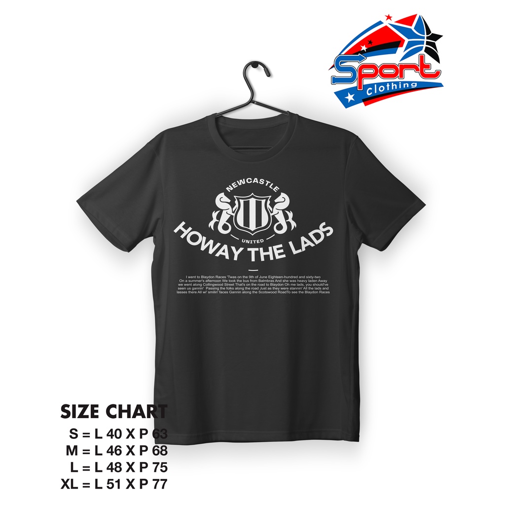 Kaos - Tshirt Design Newcastle United : Howay The Lads