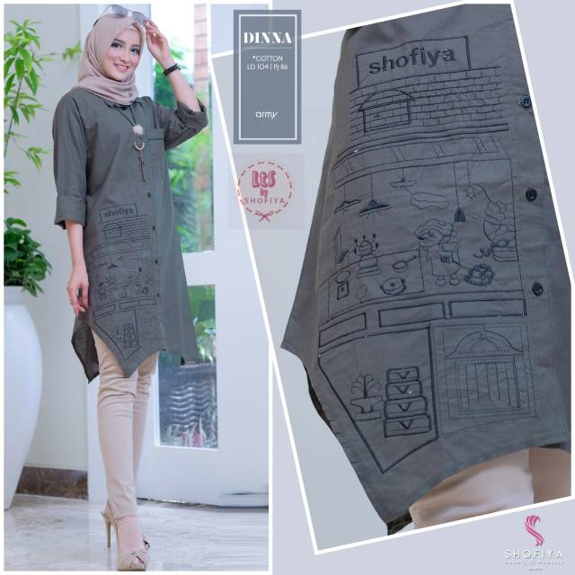 DINNA TUNIK ORI BY LTS SHOFIYA