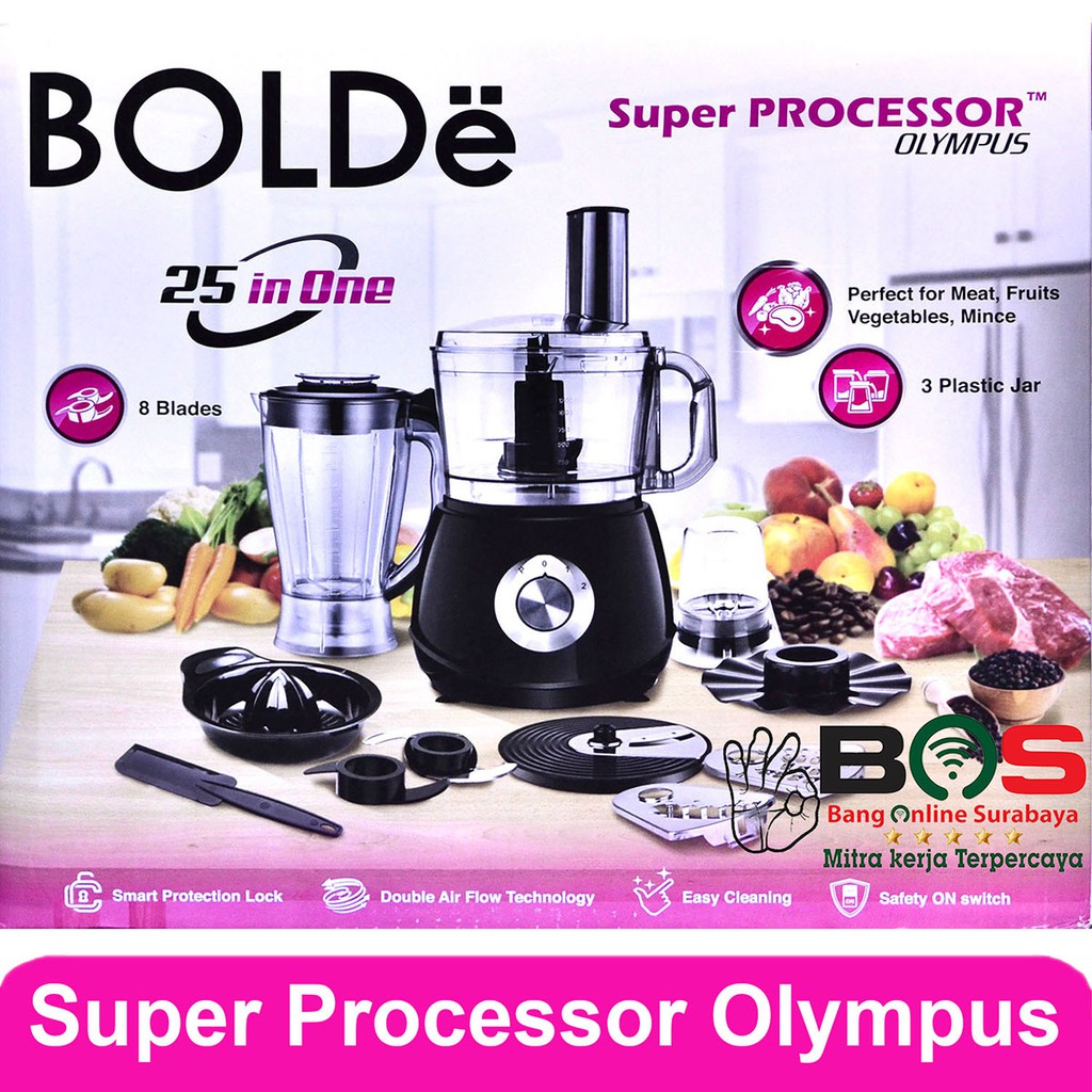 Bolde SUPER Food Processor 25 in 1 Olympus Pengolah Makanan / Food Chopper