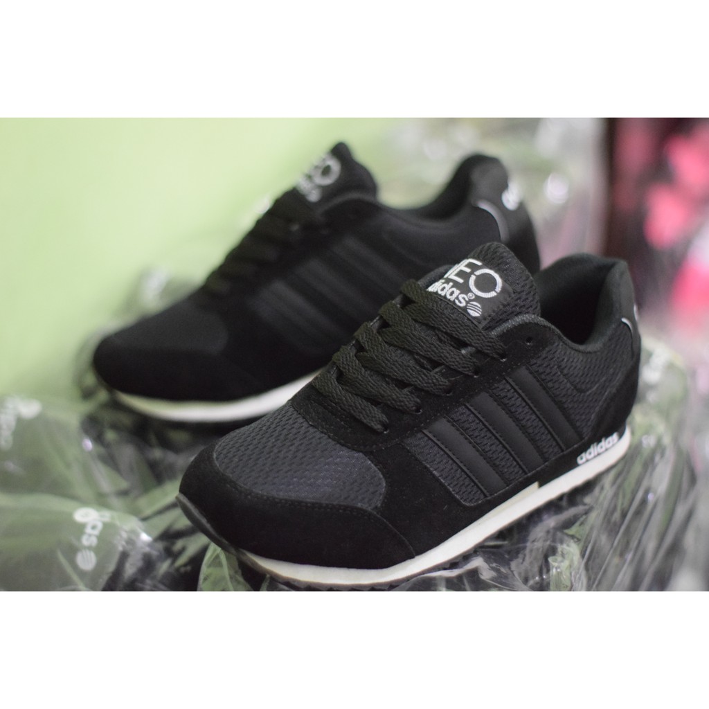 Sepatu sekolah adidas hitam full pria / Sepatu adidas hitam polos