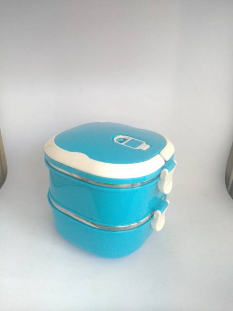 Kabuto Rantang Stainless Lunch Box Persegi  2 Layer BL1418-2