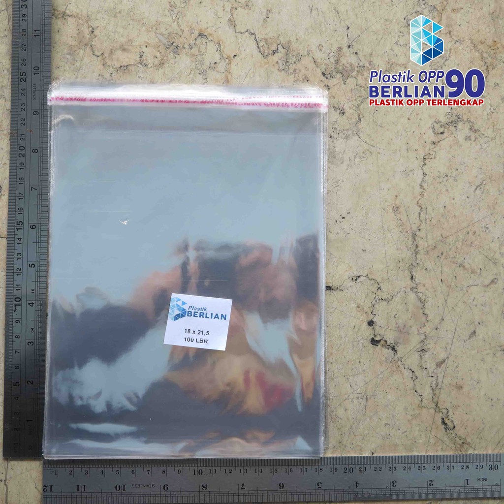 

Plastik OPP 18 X 21,5 CM 18 MIC 100LBR Lem Atau Seal