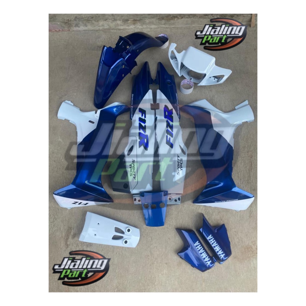 termurah cover body Fiz R malboro biru full set paket body Fizr F1ZR malboro biru set striping malbo