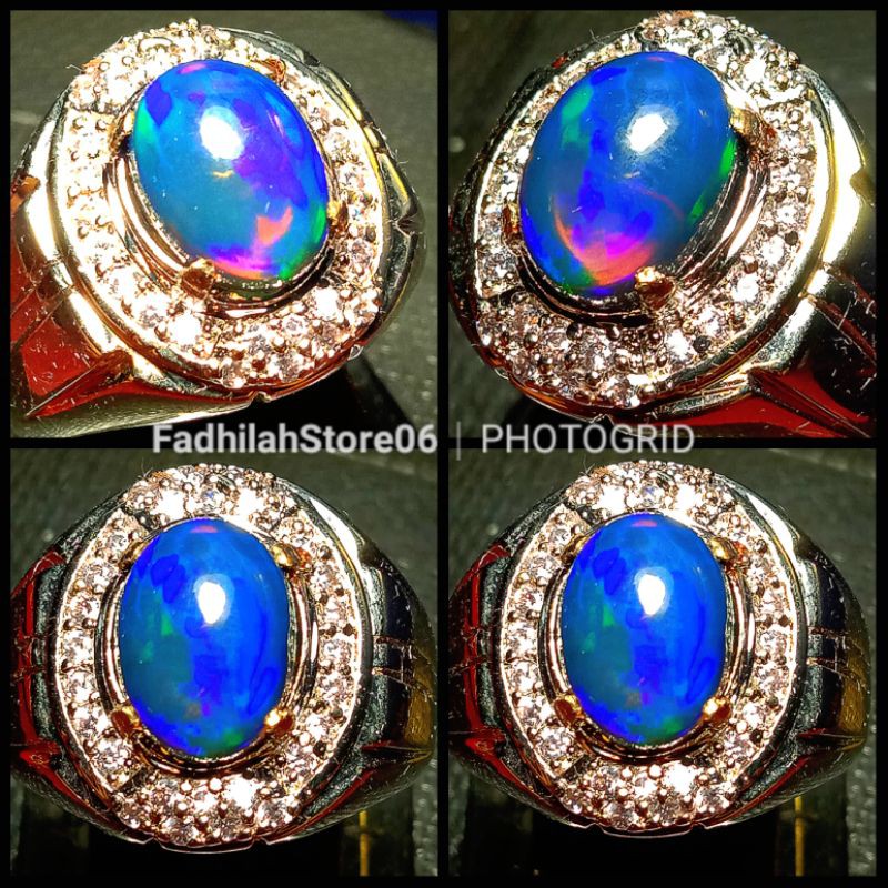 [COD] NATURAL KALIMAYA BLACK OPAL ASLI NATURAL SIAP PAKAI