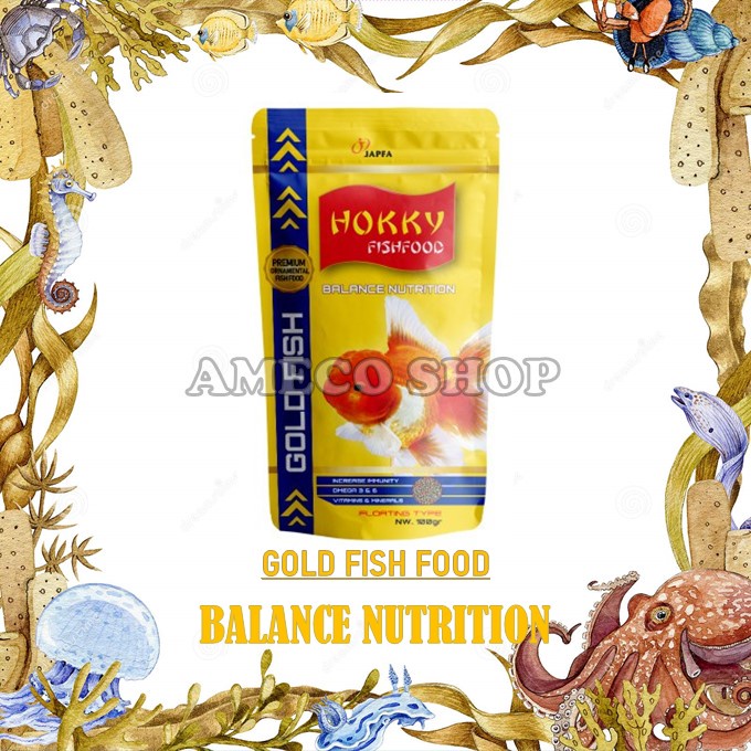 Hokky Pelet Pakan Ikan Mas Goldfish Food Balance Nutrition 250gr