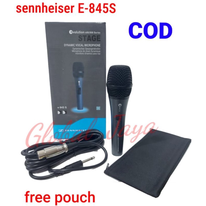 FREE BUBBLE PACKING mic kabel sennheiser E845s free pouch mic sennheiser E 834s free kabel mic vocal microphone legendary mic dynamite cable microphone karaoke acara mic handle