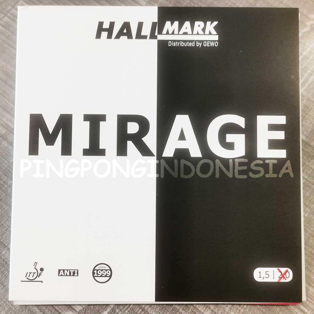 Hallmark Mirage - Karet Pingpong Rubber Tenis Meja ANTI Bet Bat Defensive
