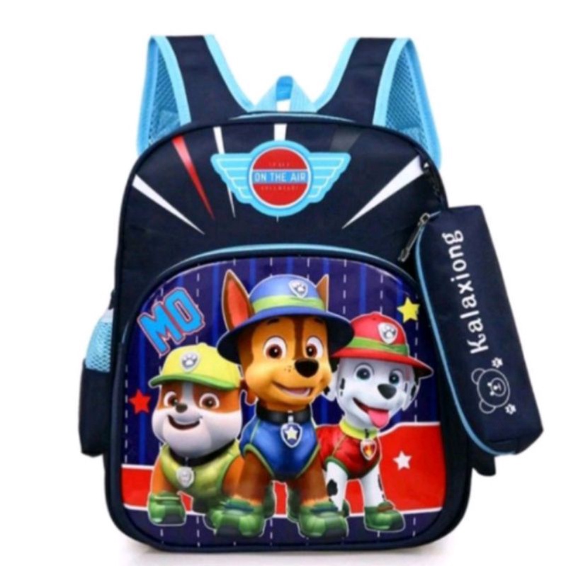 DAEYBAG-TAS RANSEL ANAK PAUD/TK/SD MOTIV PRINT POWER PATROL 2IN 1