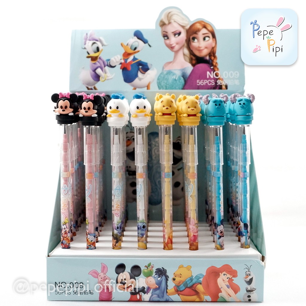 Pensil Tsum Peluru Lantu Susun Bensia Refill Isi Minnie Pooh Donal Donald Sullivan