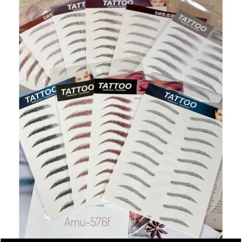 stiker tato alis waterproof